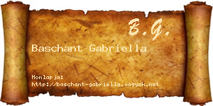 Baschant Gabriella névjegykártya